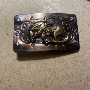 11 different assorted handsom western belt buckles some gold color & some silver